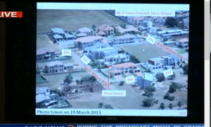 aerial view of homes