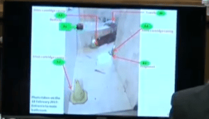 cones indicating 3 cartridges