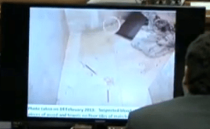 third cartridge near tub white circle