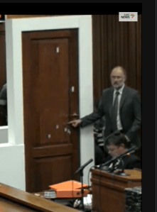 dixon showing location of door abrasion