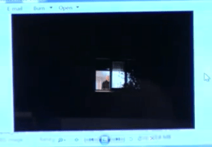 outside bathroom model standing