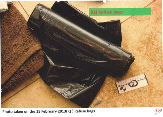 plastic bags downstairs