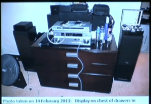 position of LED light