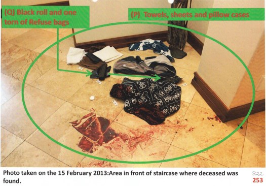 towels etc on downstairs floor