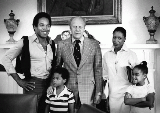 OJ and family and Ford