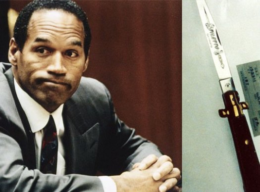 OJ and knife